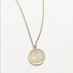 Urban outfitters crest pendant necklace